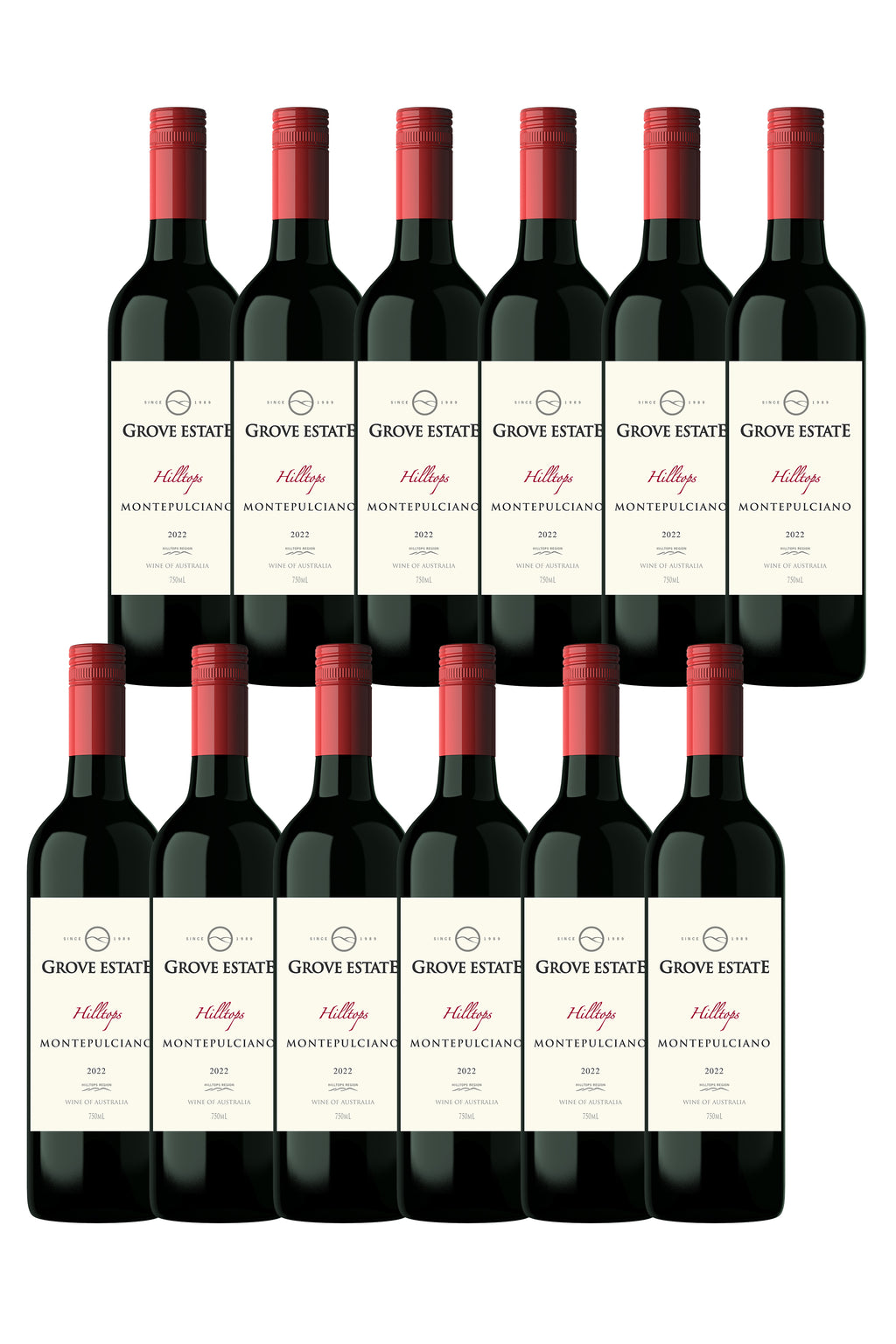 <SPECIAL DEAL> Grove Estate, Hilltops Montepulciano 2022, 12 bottles