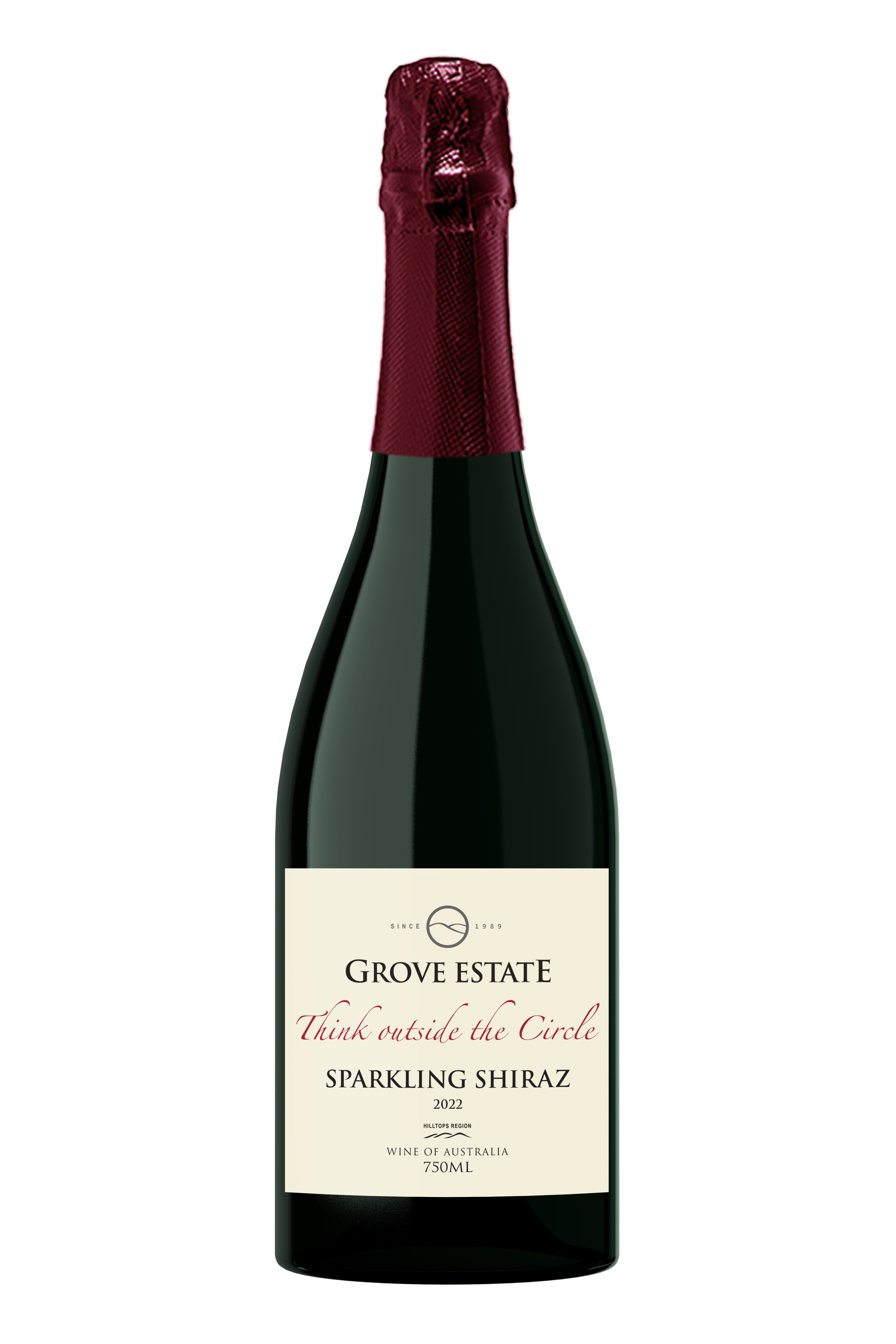 Grove Estate, Think Outside the Circle, Sparkling Shiraz 2022