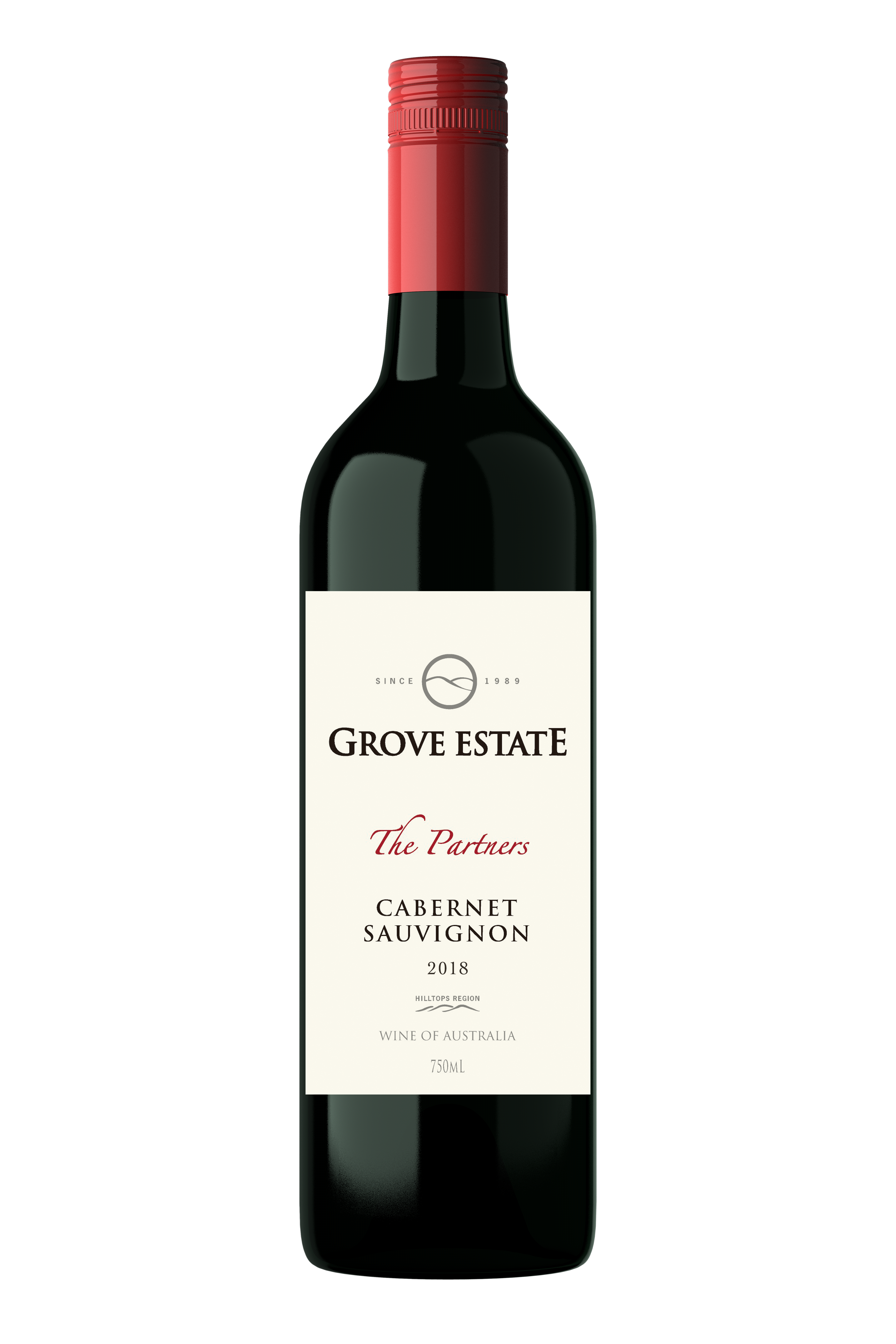 Grove Estate, Hilltops, The Partners, Cabernet Sauvignon 2018