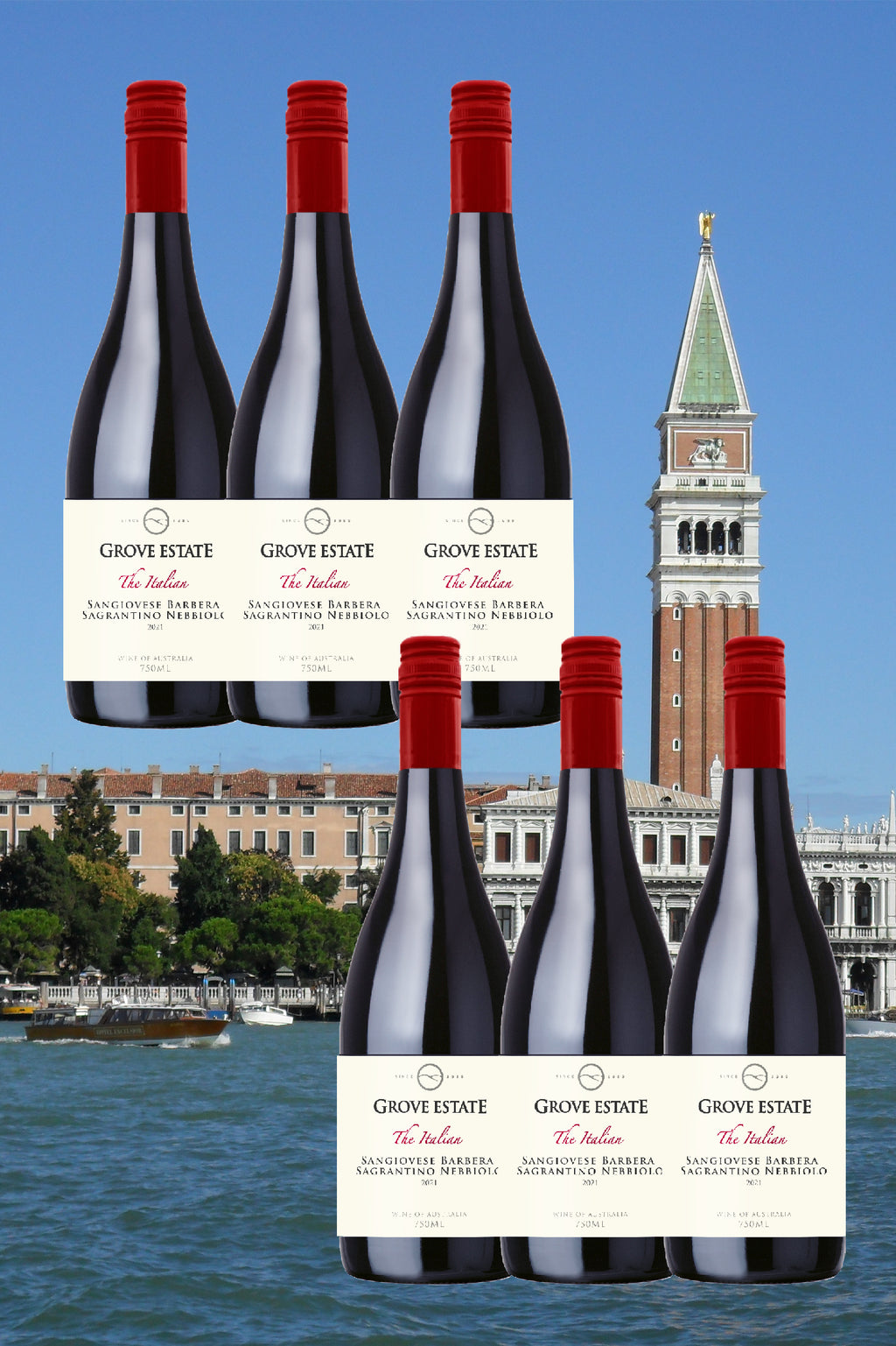 <SPECIAL DEAL> Grove Estate, The Italian, Sangiovese Barbera Sagrantino Nebbiolo 2022 6 bottles