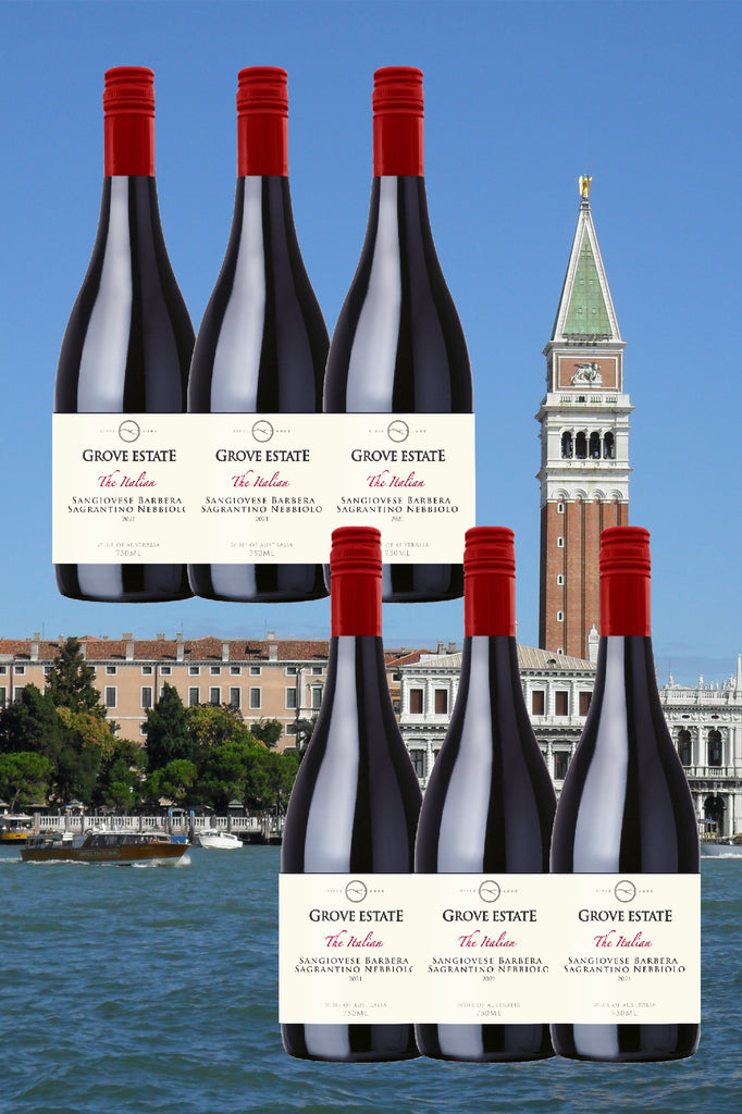 <SPECIAL DEAL> Grove Estate, The Italian, Sangiovese Barbera Sagrantino Nebbiolo 2022 6 bottles