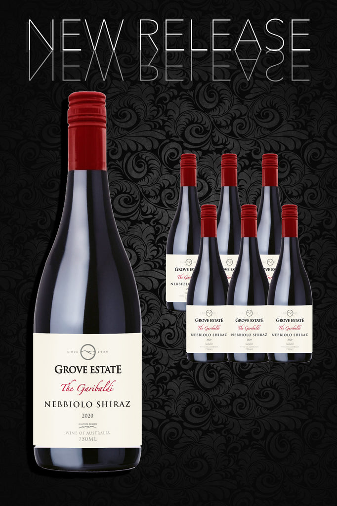 NEW RELEASE, 6 bottles of Grove Estate, The Garibaldi, Nebbiolo Shiraz 2020, $133.94 including shipping (NSW/VIC/ACT/QLD)