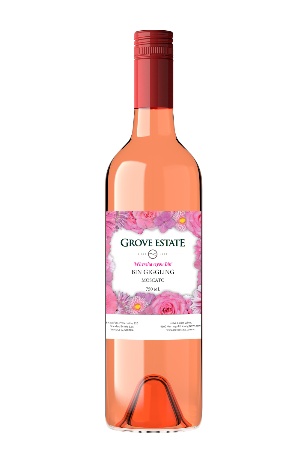 Grove Estate Wherehaveyoubin Bin Giggling Pink Moscato